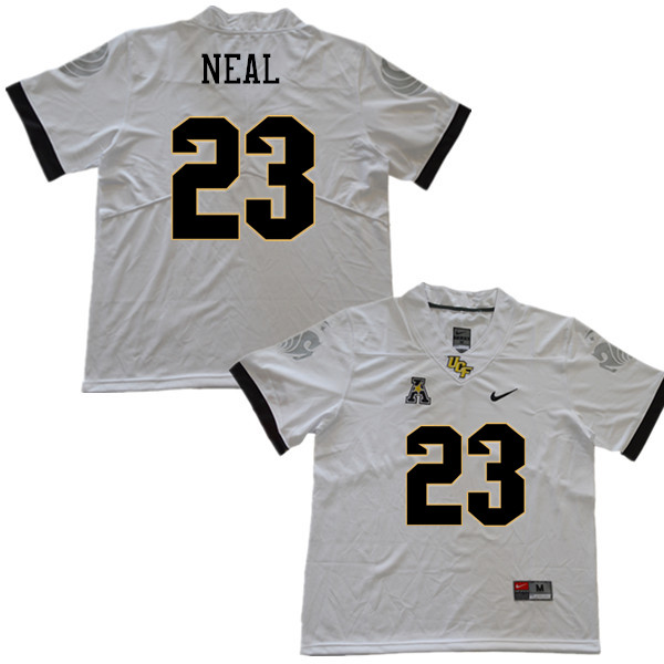 Men #23 Tre Neal UCF Knights College Football Jerseys Sale-White - Click Image to Close